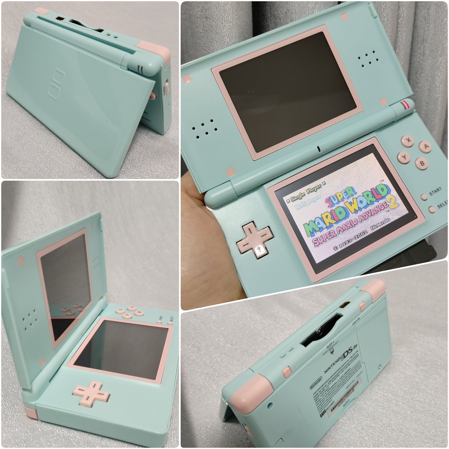 Custom Modded  Nintendo DS Lite renewed with a New 3rd party Shell + New Wall charger