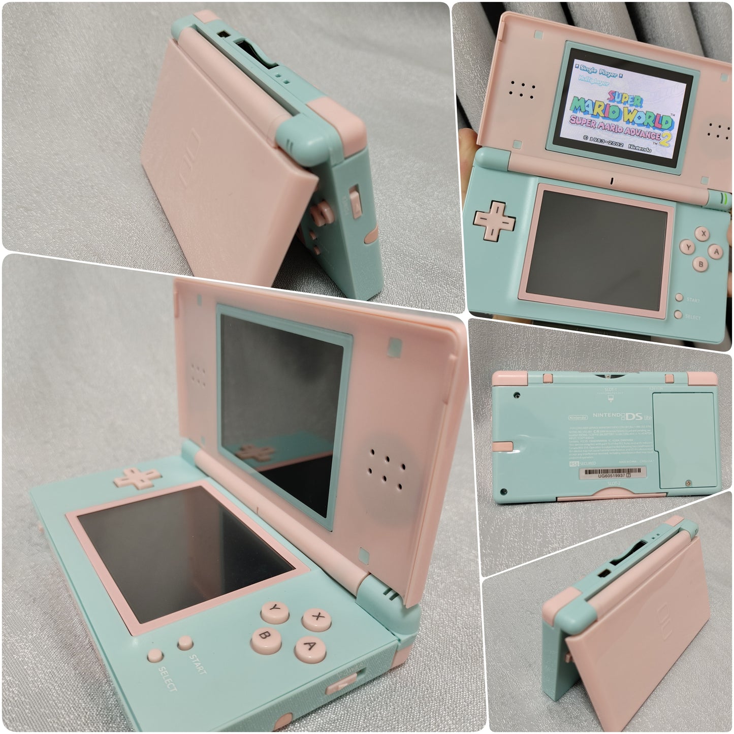 Custom Modded  Nintendo DS Lite renewed with a New 3rd party Shell + New Wall charger