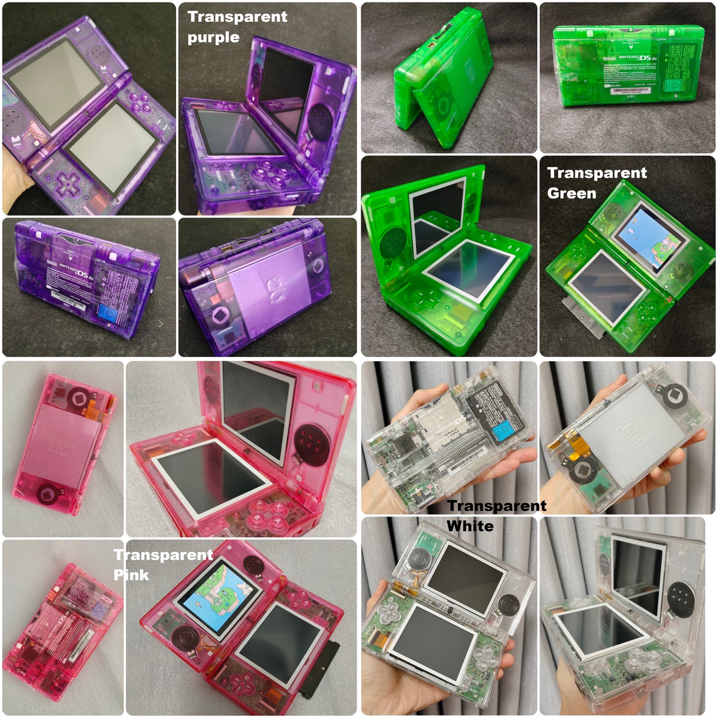 Custom Modded  Nintendo DS Lite renewed with a New 3rd party Shell + New Wall charger